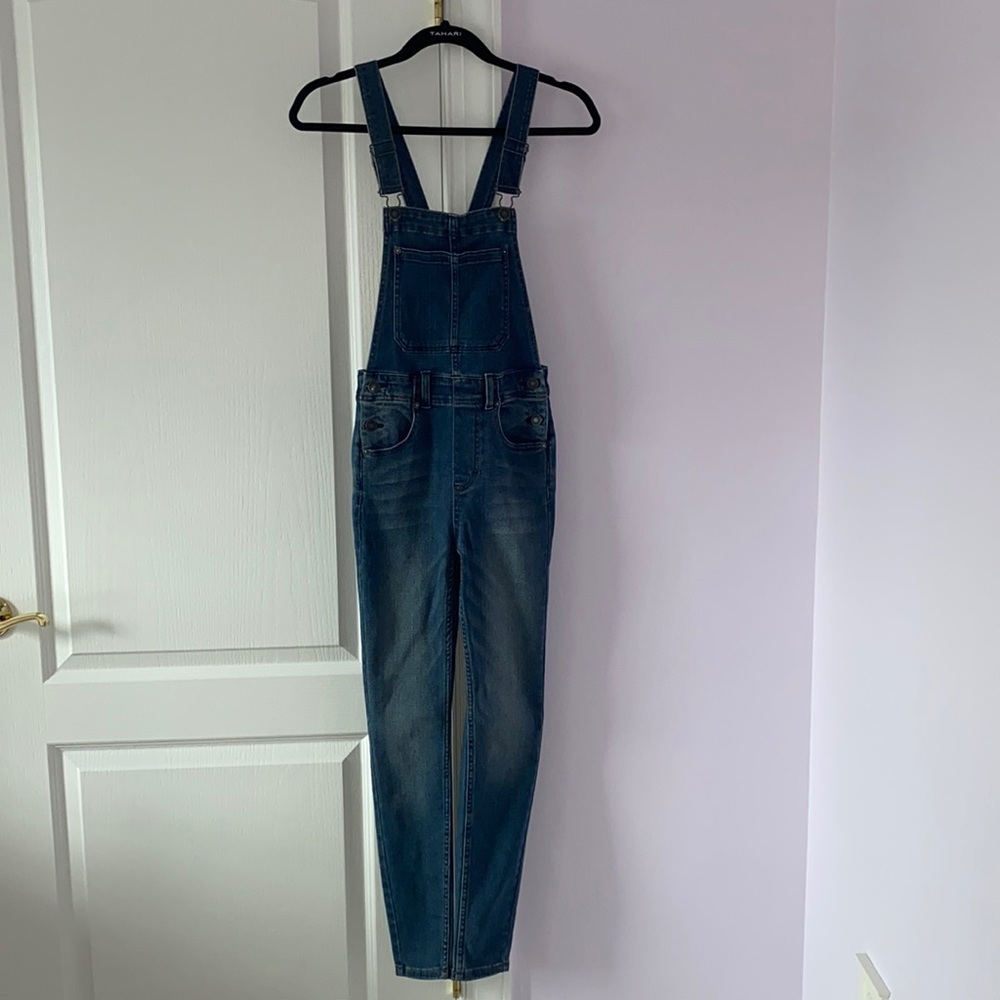 Free People Denim Overalls